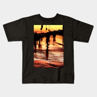 Boardwalk Sunset Kids T-Shirt